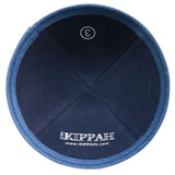 Denim Yarmulke with Blue Rim