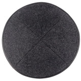 Wool Yarmulke with Leather Rim